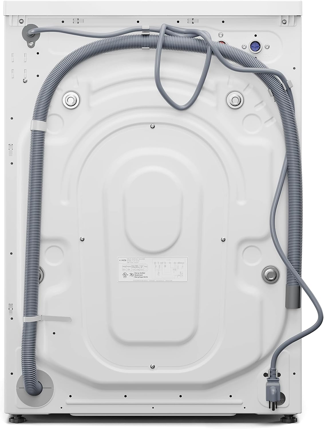 KoolMore 24' Front Load Washing Machine, 2.7 Cu. Ft., Space Saving Unit with 20-Minute Quick Wash, 12 Washing Cycles, Quiet Inverter Motor [White] [120V] (FLW-3CWH)