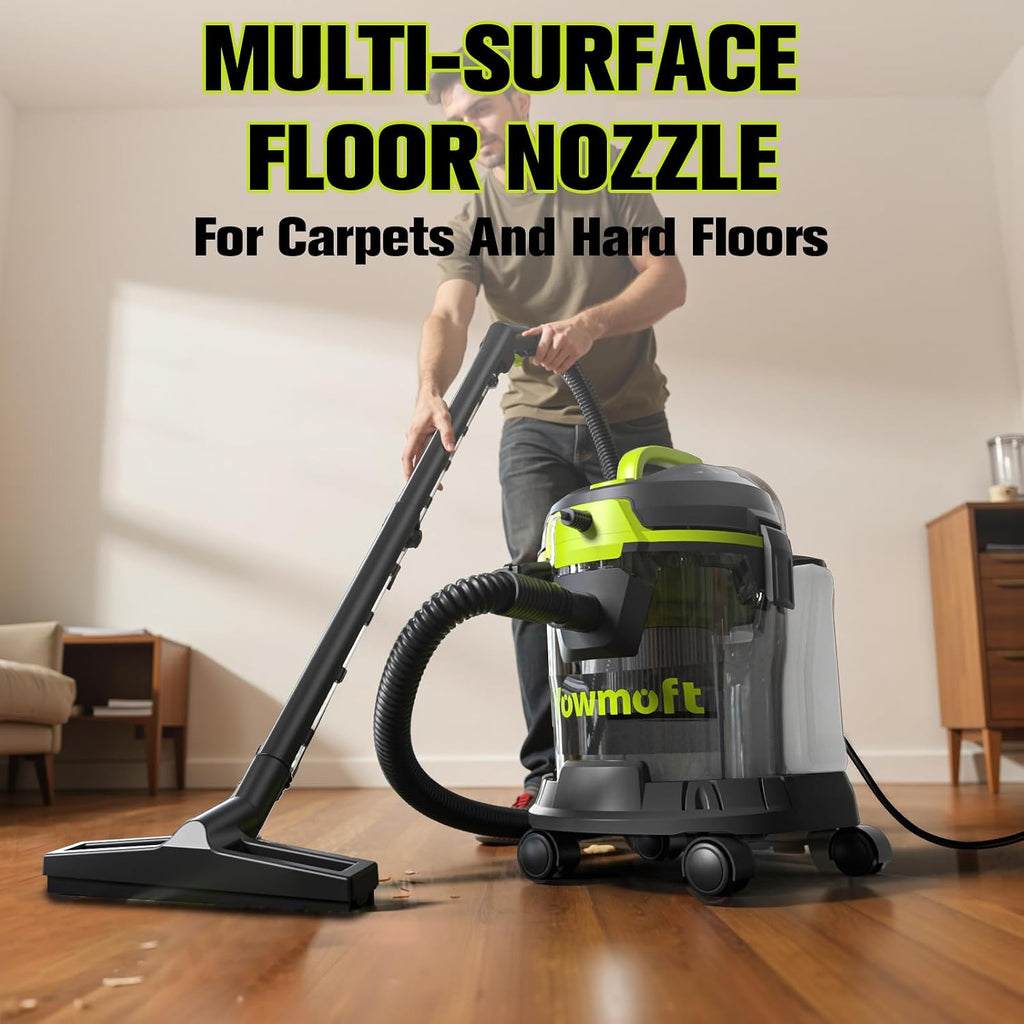 Extractor Vacuum Car Detailing, 4 Gallon Car shampooer Interior Cleaner, 5.5 Peak HP Wet Dry Upholstery Shampoo Vacuum Cleaner, 3 in 1 Carpet Extractor for Home/Shop (YDWM4-S)
