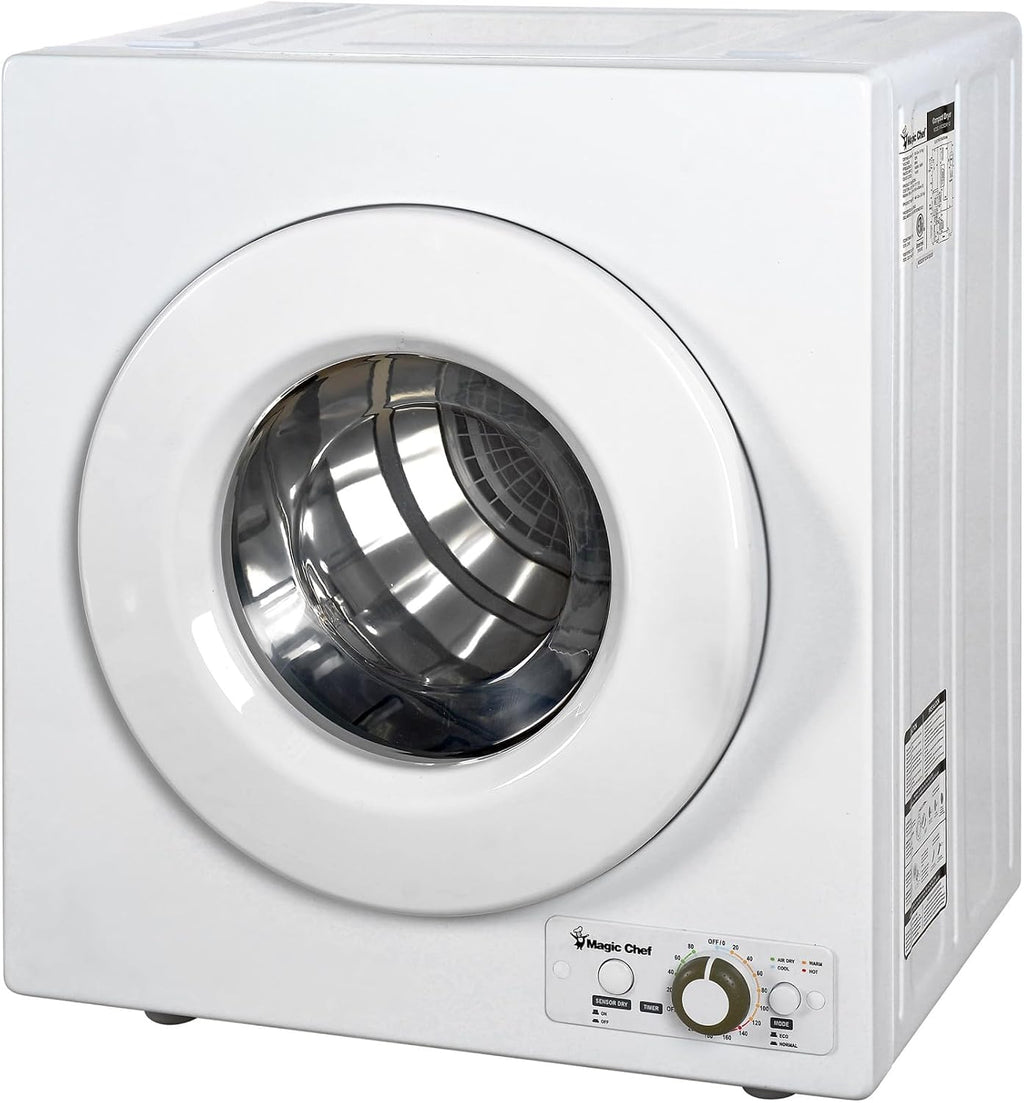 2.6 cu. ft. White Compact Electric Dryer