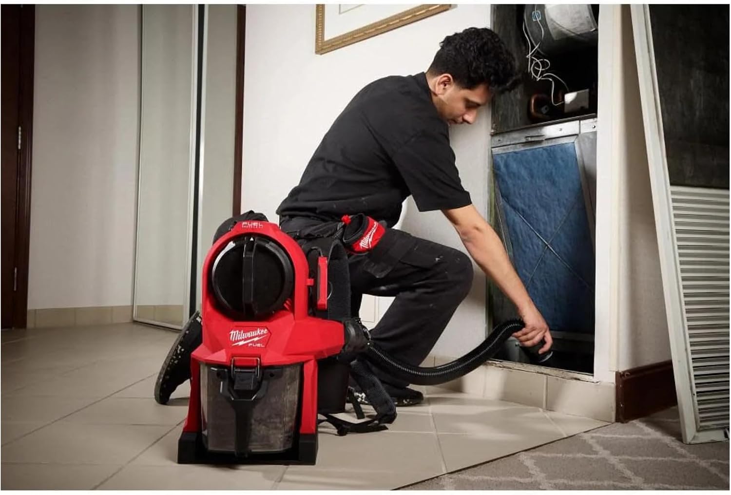Milwaukee M18 Fuel 3-in-1 Lightweight Backpack, Red Black