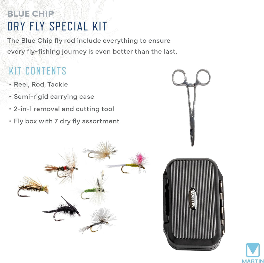 Martin Fly Reel and Fishing Rod Combo Kit