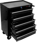 5 Drawers Rolling Tool Box，Tool Chest on Wheels, Lockable Tool Storage Cabinet Organizer Cabinet for Garage, Warehouse, Repair Shop, Workshop