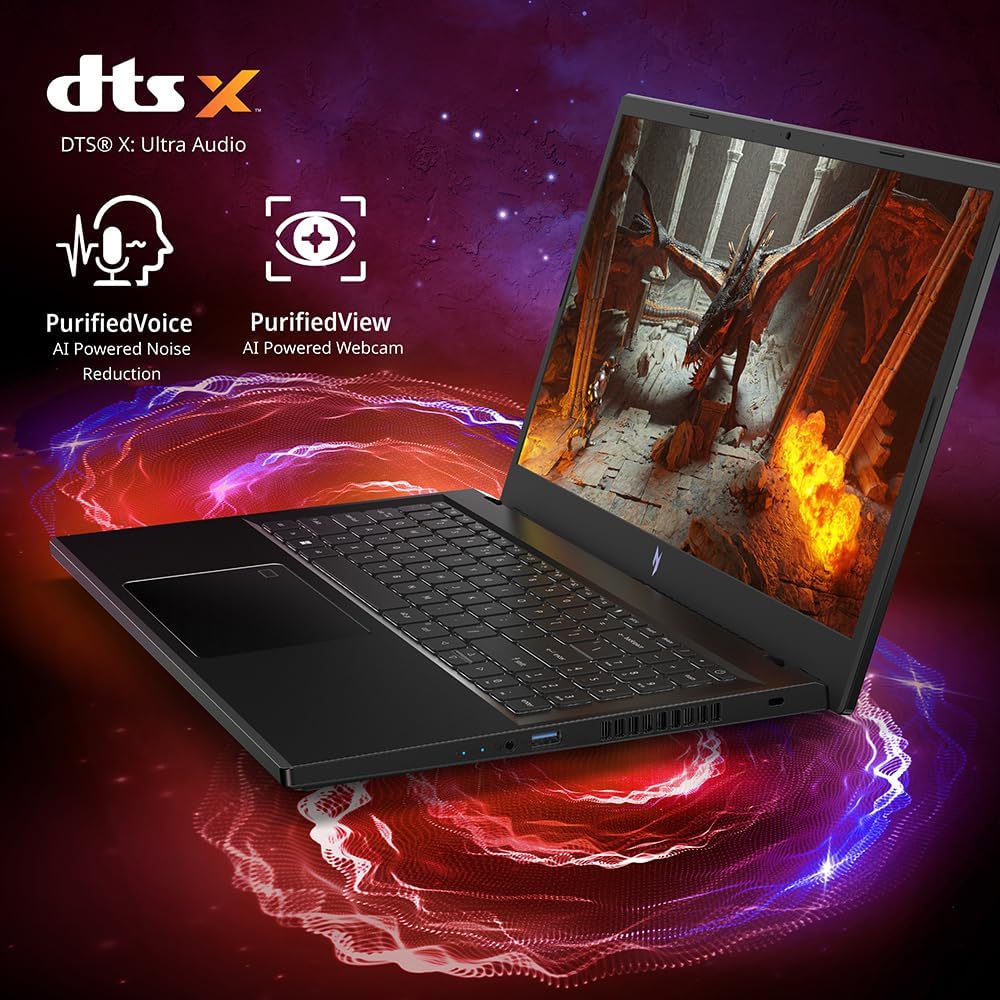 Acer Nitro V Gaming Laptop | Intel Core i5-13420H Processor | NVIDIA GeForce RTX 3050 Laptop GPU | 15.6' FHD IPS 144Hz Display | 8GB DDR5 | 512GB Gen 4 SSD | WiFi 6 | Backlit KB | ANV15-51-532J