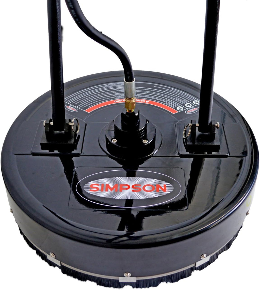 Simpson Cleaning 80182 Universal 20' Industrial Pressure Washer Surface Cleaner for Hot and Cold Water Machines, 3/8' Quick Connection, Recommended min 3450 PSI up to max of 4500 PSI, Black