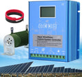 12/24/48V Battery Off Grid Controller Wind Turbine Solar Hybrid MPPT Charge Boost Controller with Unloader Suitable for Wind Generator Solar Panel Controller,24V-16000W