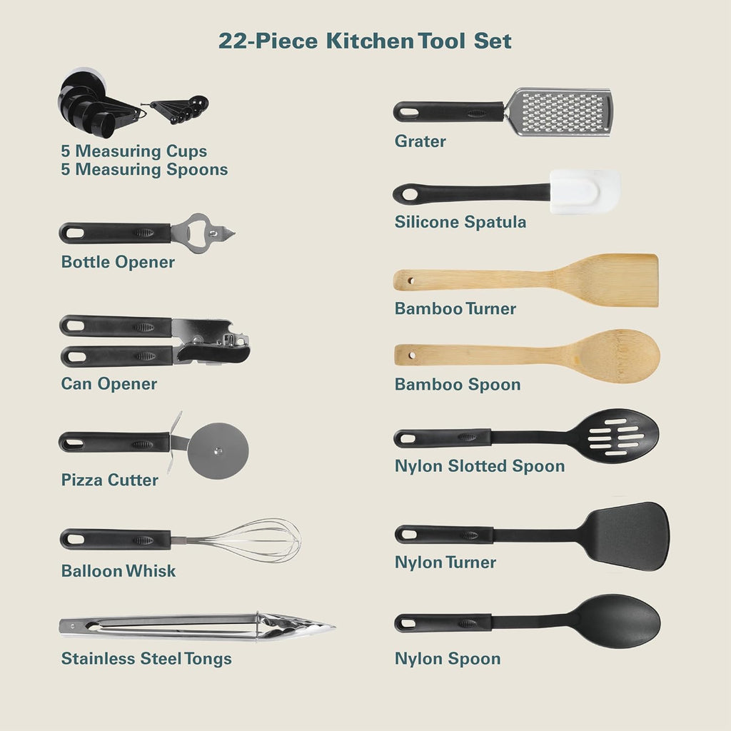 Gibson Home 74 Piece Kitchen in a Box Pots and Pans Cookware, Plates and Bowls Dinnerware, Cutlery Knife Block, Flatware Utensils, Tools & Gadgets, Storage, Glasses Set