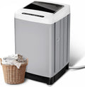 20lbs Portable Washing Machine, Full-Automatic Portable Washer with 10 Wash Cycles, Top Load Clothes Washer with Drain Pump for Apartment Bathroom, Dorms, RVs