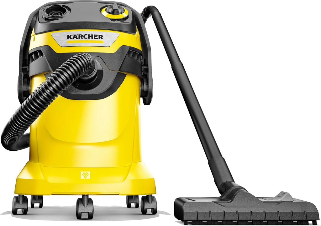 Kärcher Wet/Dry Shop Vacuum Cleaner WD 5 V-25/5/22, Blowing Function, Power: 1100 W, Plastic Tank: 25 l, Suction Hose: 2.2 m, Including Flat Filter, Floor and Crevice Nozzle