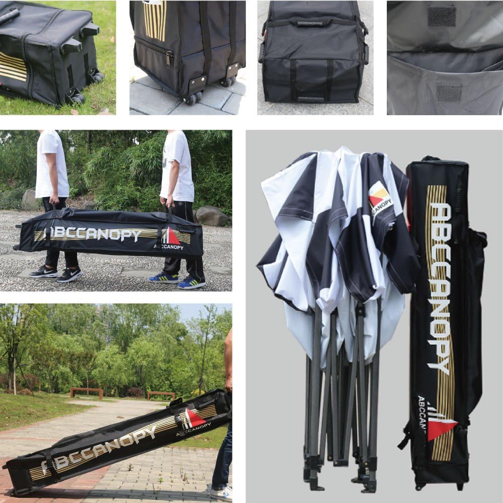 ABCCANOPY Premium Canopy Tent Commercial Instant Shade 10x10 Premium-Series, Stripe Black