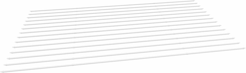 Vita 1.5 inch Square x 156.75 inch Long White Vinyl Additional Shade Kit for Vita Brand 12 Foot x 12 Foot Pergola, PVC, BPA and Pthalate Free, Outdoor Living, VA42056