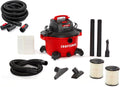 CRAFTSMAN CMXEVBE17594 12 Gallon 6.0 Peak HP Wet Dry Vac, Portable Shop Vacuum Wet and Dry with Two Filters, Dust Bag, 7-ft Hose, 20-ft Hose and Attachments for Home Projects & Renovations