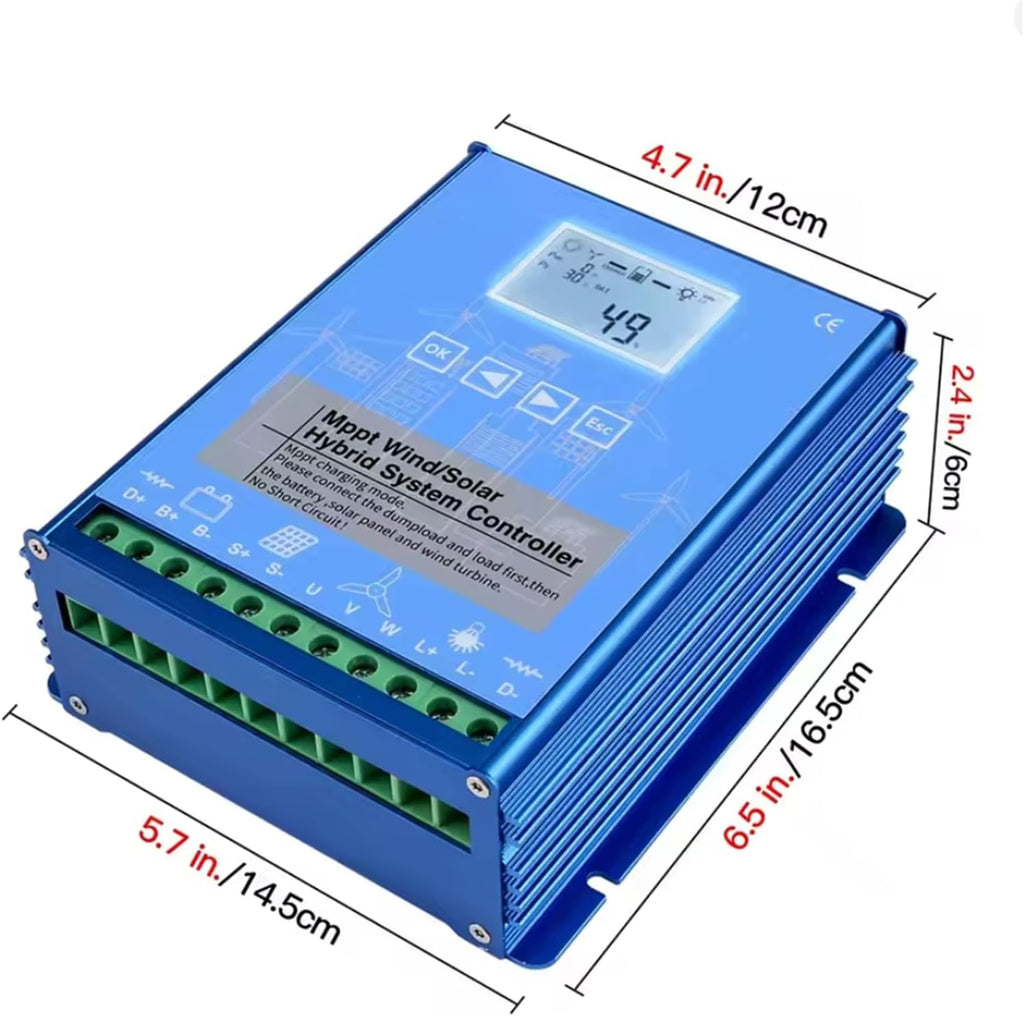 3000W-6000W MPPT Solar Wind Hybrid System Charge Controller,220V Auto High Efficiency Regulador Regulator Home Use Wind Generators