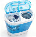 ZenStyle Portable Washer Compact Twin Tub 9.9 LB Mini Top Load Washing Machine Washer/Spinner w/ 6.57 FT Inlet Hose