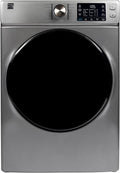 Kenmore 8.0 cu. ft. Front Load Electric Dryer with Wrinkle Guard & Accela Steam to Reduce Wrinkles, Static & Odors - Smart Sensor Drying - LED - ENERGY STAR Certified - Metallic Silver