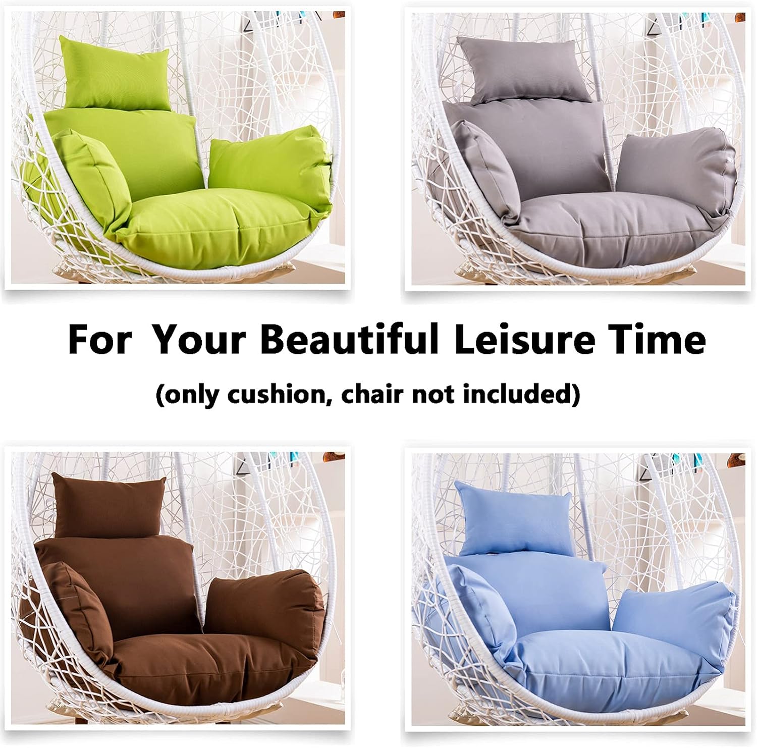 Thick Hanging Basket Chair Bench Cushion Pad，Egg Hammock Chair Swing Chair Seat Pad，Hanging Egg Chair Cushions，Soft Patio Hanging Chair Cushion Pad(Purple)