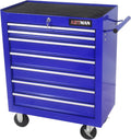 Larmliss 7-Drawer Rolling Tool Cart, Lockable Home Repair Tool Storage Organizer, Tool Box on Wheels,Tool Chest Cabinet for Mechanic, Garage