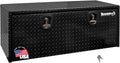 Buyers Products 1725120 Black Diamond Tread Aluminum Underbody Truck Tool Box, 18 x 24 x 48 Inch, Made In The USA, Truck Box For Storage & Organization, Durable Job Box for Truck