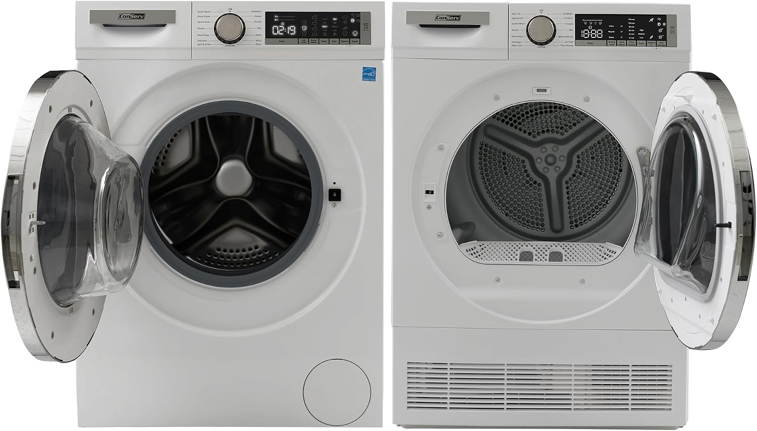 Conserv LUXURY Washer 2.2cf 110V+Condensing Dryer 4cf 220V 2 Year Warranty(White)