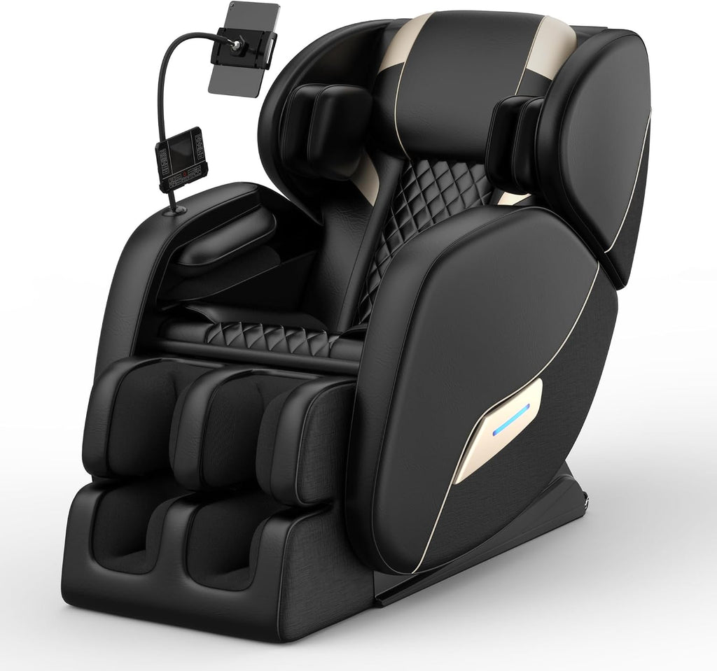 2026 Massage Chair Full Body, Zero Gravity SL-Track Shiatsu Massage Recliner Chair with Body Scan, 6 Fix Point Rollers,Airbags,Deep Yoga Stretch, Heating Function, Black