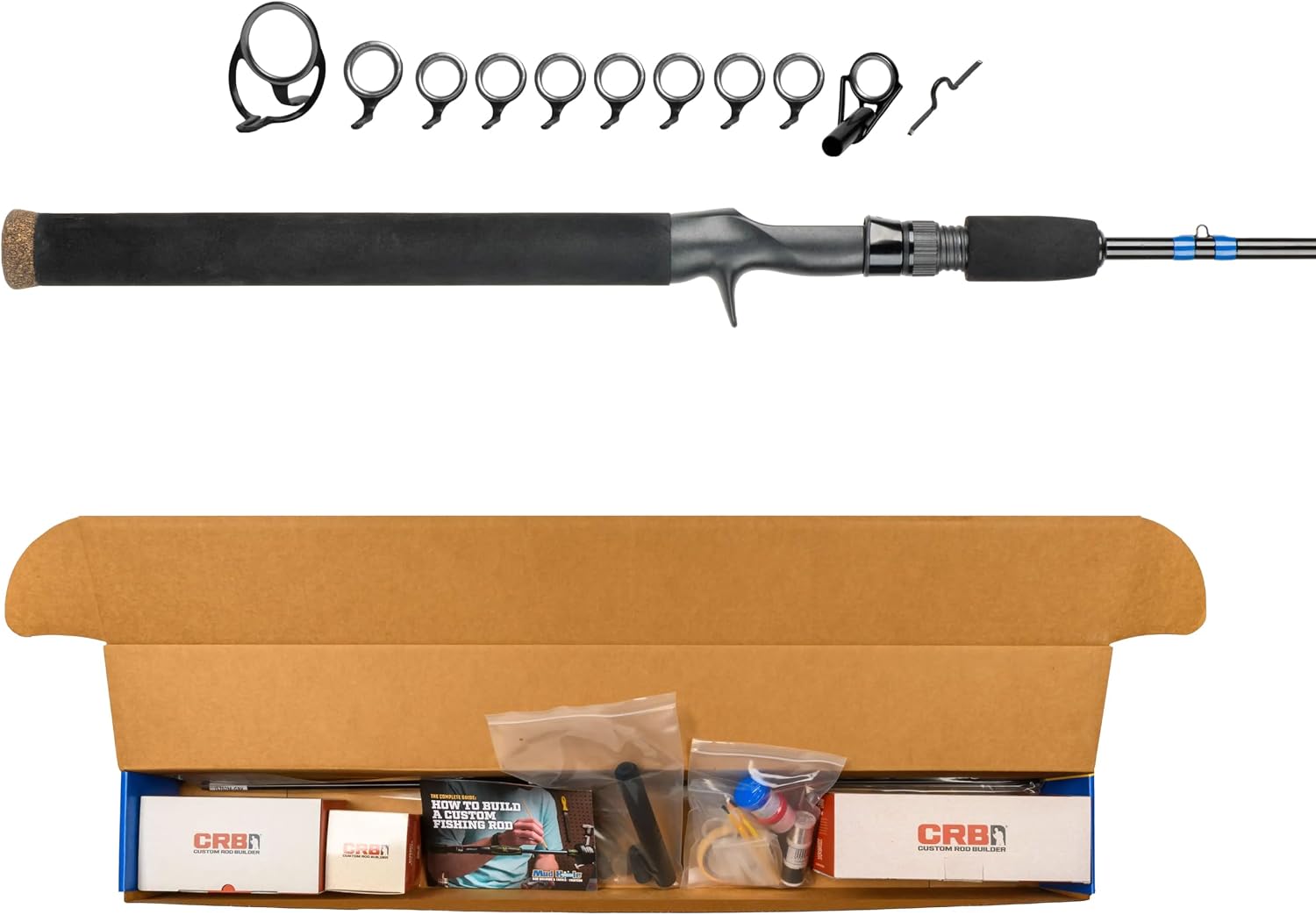 Mud Hole All-in-One Fishing Rod Building Kit with Tools, Components, and Supplies