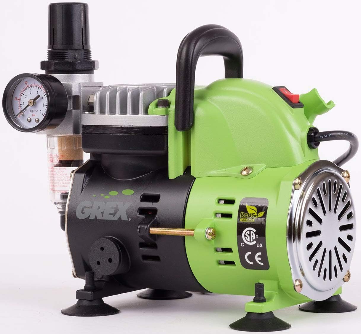 Grex GCK03 Tritium.TG Airbrush Combo Kit with Tritium.TG Airbrush, AC1810-A Compressor and Accessories - Full Airbrush System - Multicolored, 1 Set