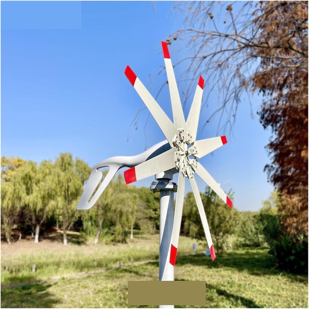 Wind Turbine Generator Kit, 3000W Horizontal Wind Turbine nerator 3KW 12V 24V 48V Alternator Free Energy Windmill for Home Farm for Hybrid Solar Wind System(48V)