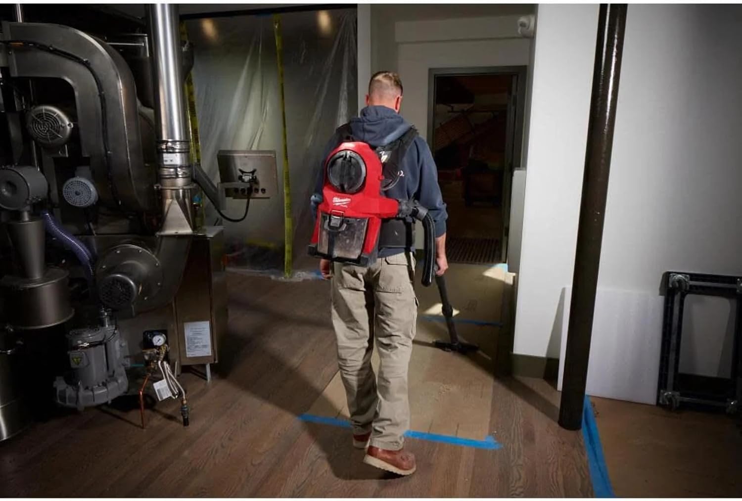 Milwaukee M18 Fuel 3-in-1 Lightweight Backpack, Red Black