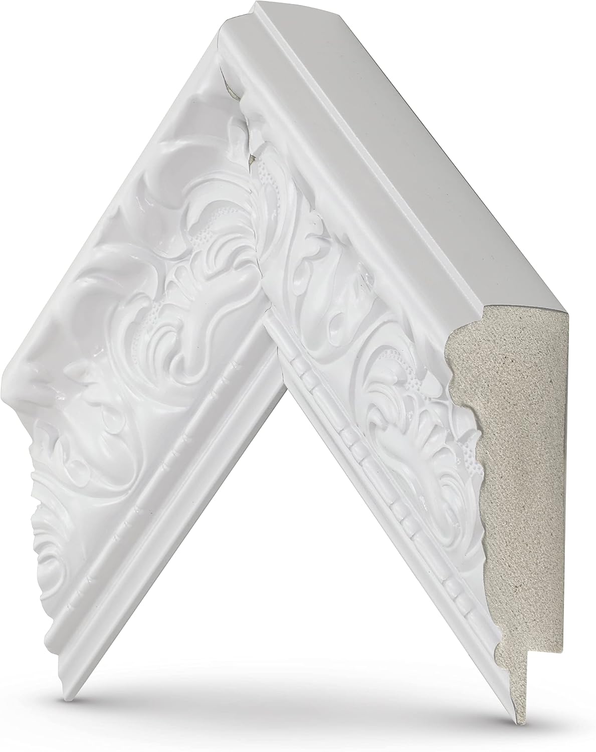 Tuscan Gloss White 55' Premiere Deco TV Frame - Compatible ONLY with Samsung The Frame TVs (Fits 2021-2026, LS03A, LS03B, LS03C, LS03D, LS03FA)