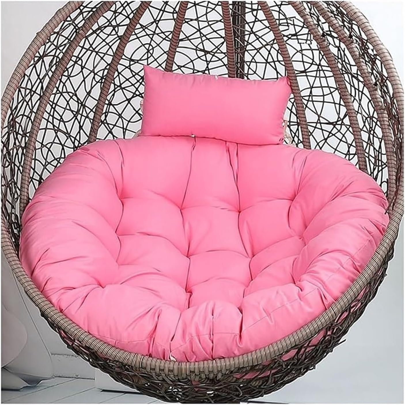 Swing Hanging Chair Cushion Egg Chair Cushion Thicken Hanging Basket Egg Chair Waterproof Heavy Duty Swing Chair Cover Seat Cushion for Garden Outdoor Indoor Patio(8,120CM)