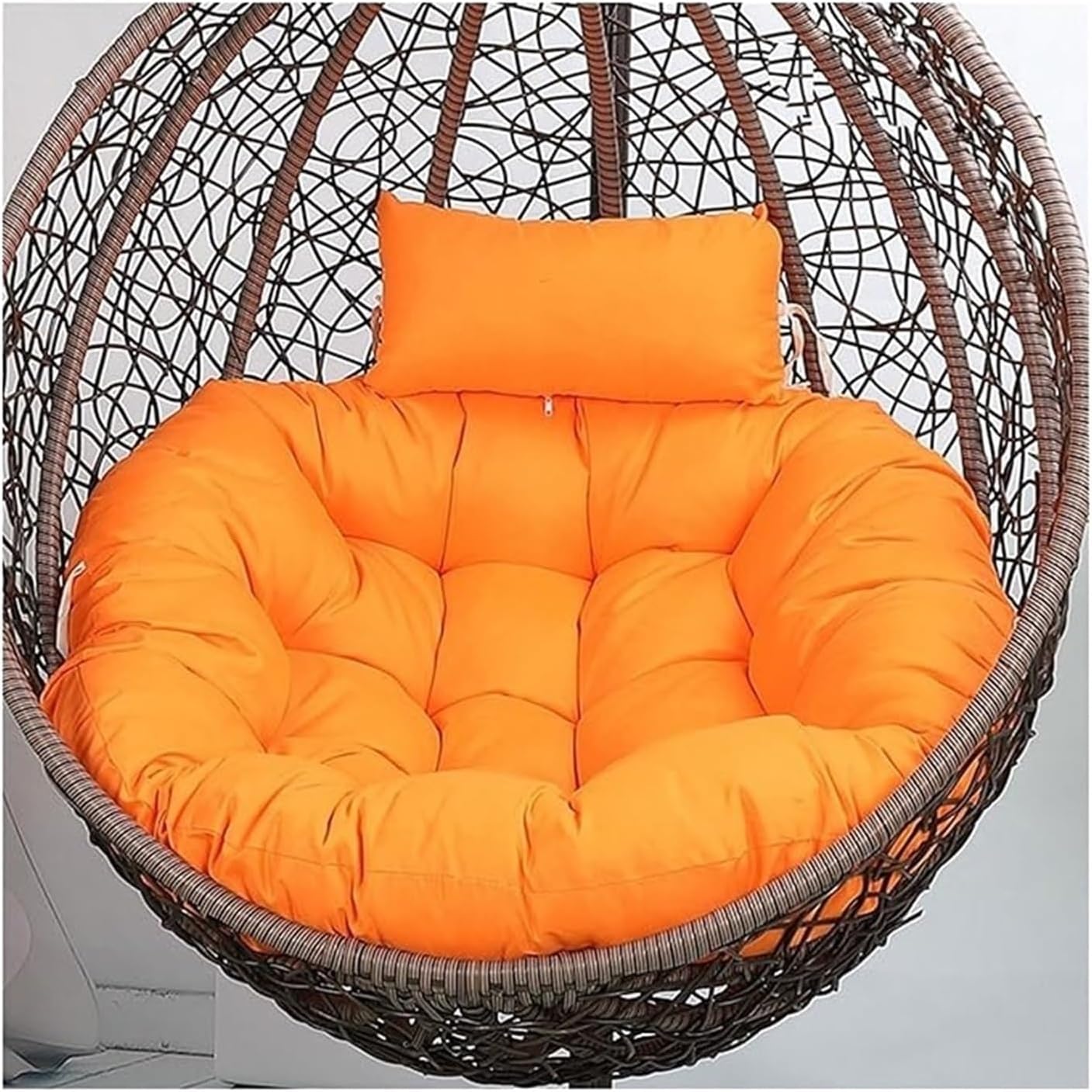 Swing Hanging Chair Cushion Egg Chair Cushion Thicken Hanging Basket Egg Chair Waterproof Heavy Duty Swing Chair Cover Seat Cushion for Garden Outdoor Indoor Patio(10,120CM)