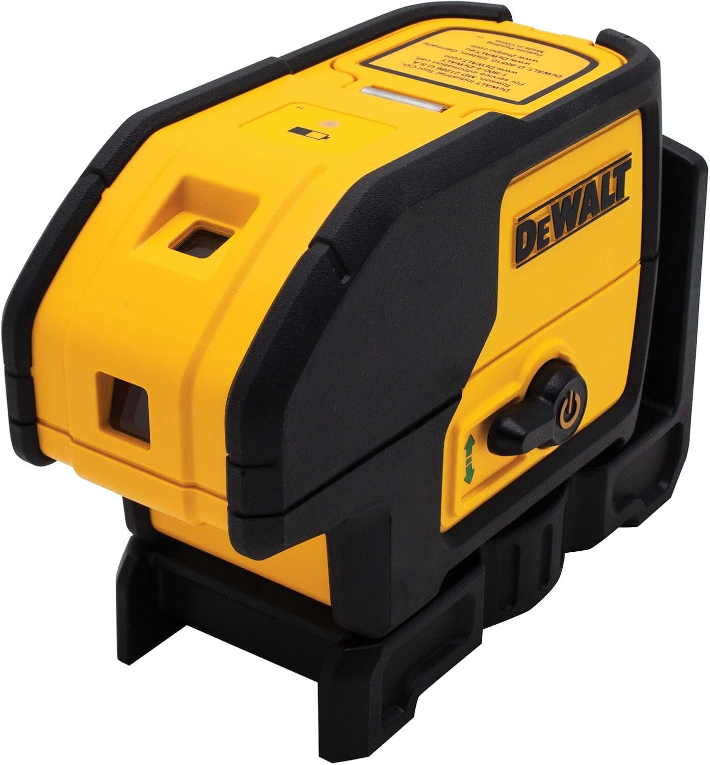 DEWALT Laser Level, 3 Spot Beam Line Laser Pointer with Built-in Magnetic Pivoting, Green (DW083CG)
