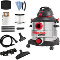 Shop-Vac 8 Gallon 6.0 Peak HP Wet/Dry Vacuum, Stainless Steel Tank, Portable Shop Vacuum with Multifunctional Attachments for Jobsite, Garage & Workshop. 5989400