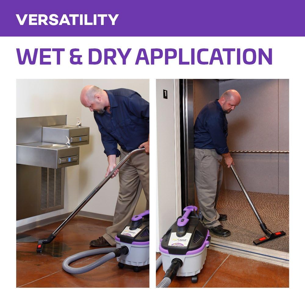 ProTeam Wet Dry Vacuums, ProGuard 4 Portable, 4-Gallon Wet Dry Vacuum Cleaner with Tool Kit
