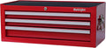 Workington Industrial 3 Drawers Portable Metal Intermediate Box, 26' Middle Tool Chest Cabinet with Ball Bearing Drawer Slides, Steel Tool Storage Box Organizer 4009 Red