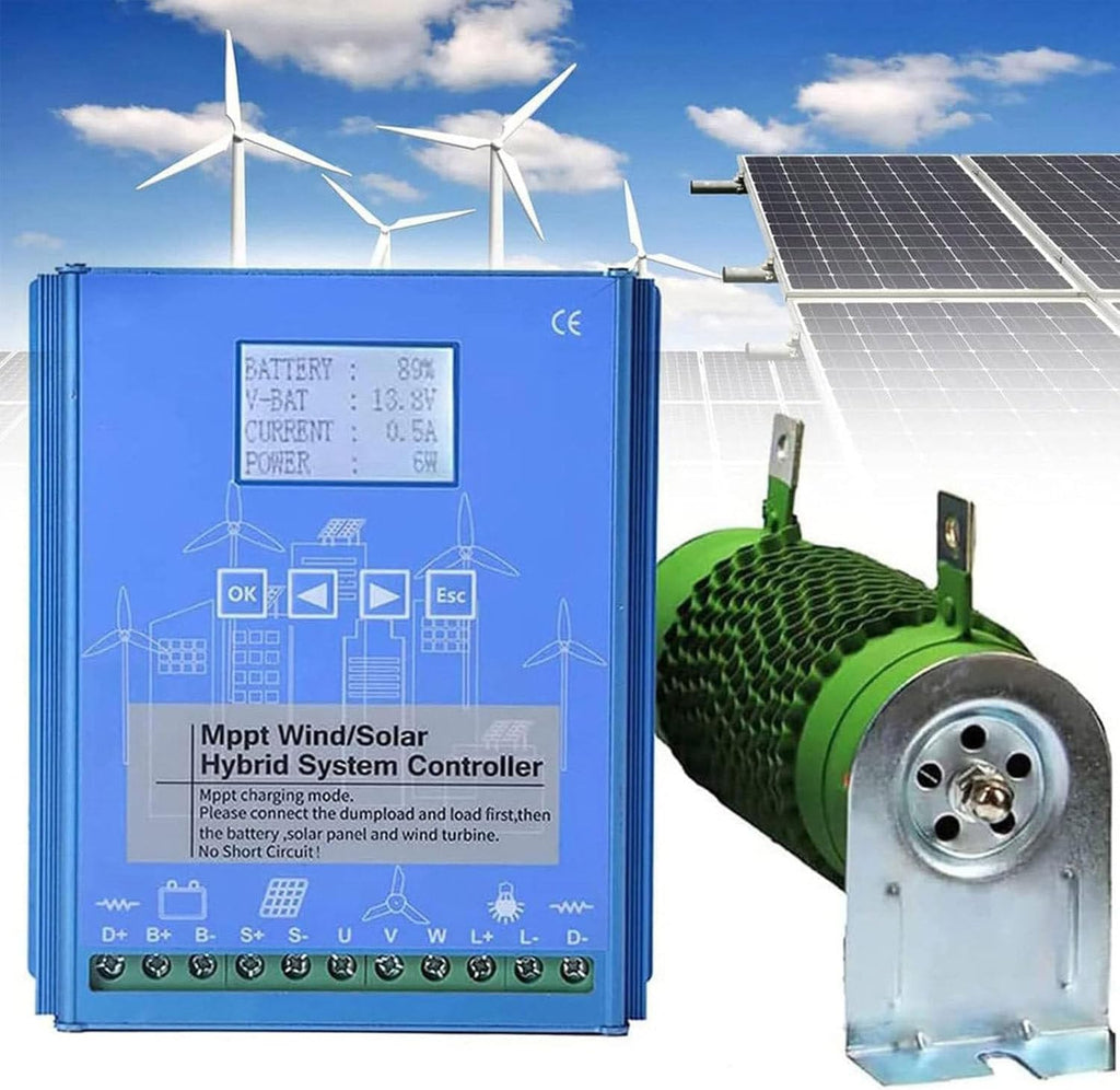 12v/24v/48v Mppt Boost Charging Multifunctional Wind Solar Controller,Digital Intelligent Regulator,Wind Generator,Mppt Charge Boost Controller 12V-3000W