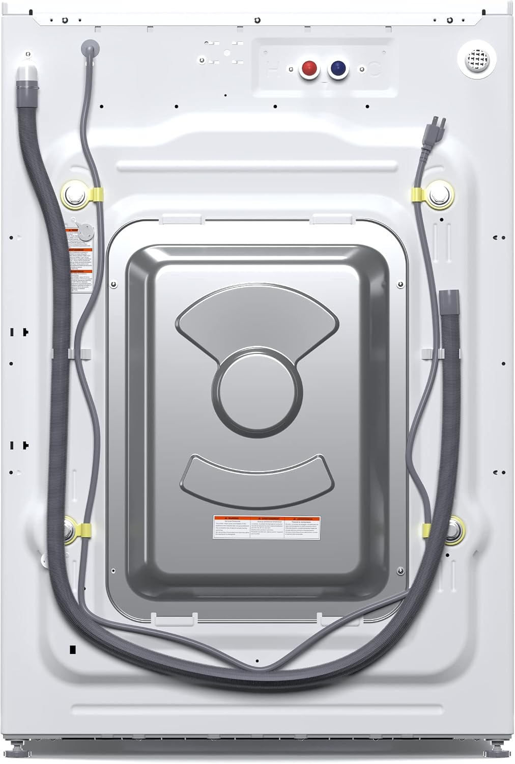 KoolMore Large Capacity Washer + Dryer Bundle - 4.5 Cu. Ft. Front Load Washing Machine [120V] (FLW-5CWH) + 8 Cu. Ft Front Load Dryer [240V] (FLD-8CWH)