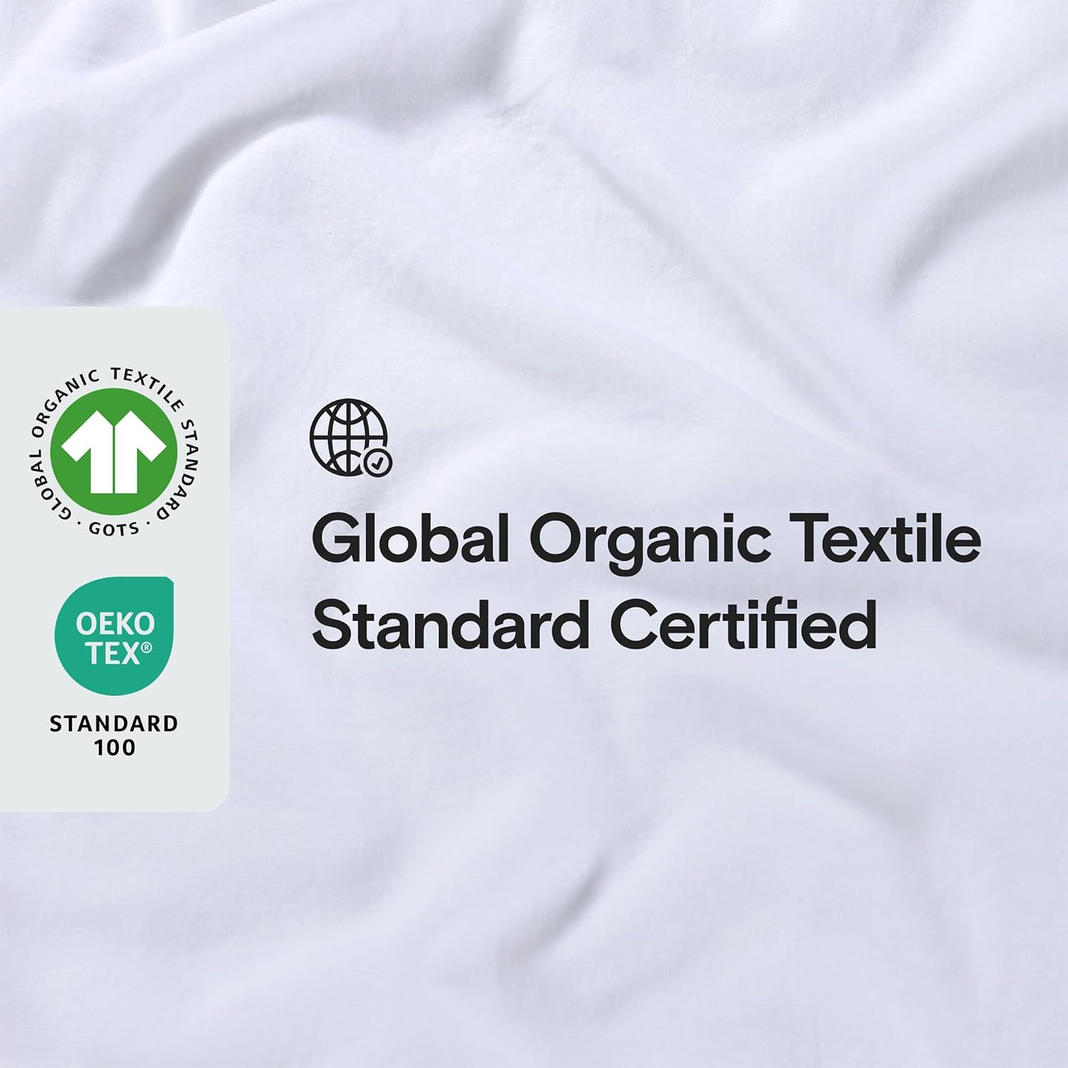 Sijo Stone Washed Organic French Linen Bed Sheet Set, GOTS Certified Organic, Best Cooling Linen Sheet Award by Sleep Foundation, 3 Piece - 2 Pillowcases and 1 Fitted Sheet (Snow, Queen)