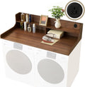 2-Tier Washer and Dryer Countertop 54' W x 27.5' D – laundry countertop over washer and dryer with Power Plug, washer countertop for Laundry Room Organization