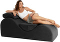 Avana Luvu Lounger - Chaise Lounge Chair for Yoga, Exercise, Massage - High Density Foam - Made in The USA - Black