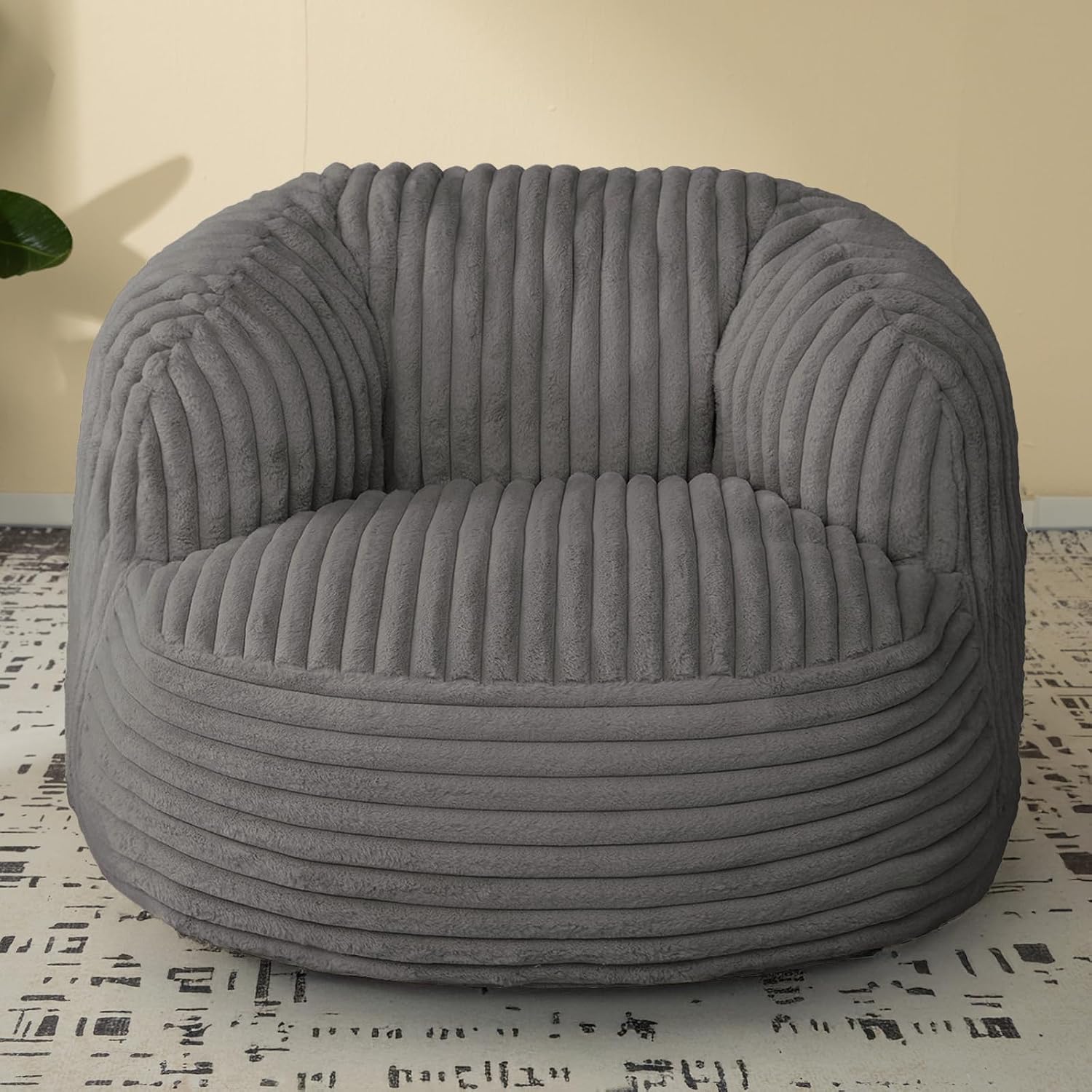 EBENCHICO Bean Bag Chair for Adults and Teens, Comfy Cozy Bean Bag Chairs,Beanbag Chair for Dorm Lazy Couch Sofa Chair Living Room Gaming,Reading