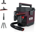 Shark MessMaster Portable Wet Dry Vacuum, 1 Gallon Capacity, True Grip Accessory Suite, Corded, Perfect for Pets & Cars, Ultra-Powerful Suction for Tough Wet & Dry Messes, Burgundy, UV105