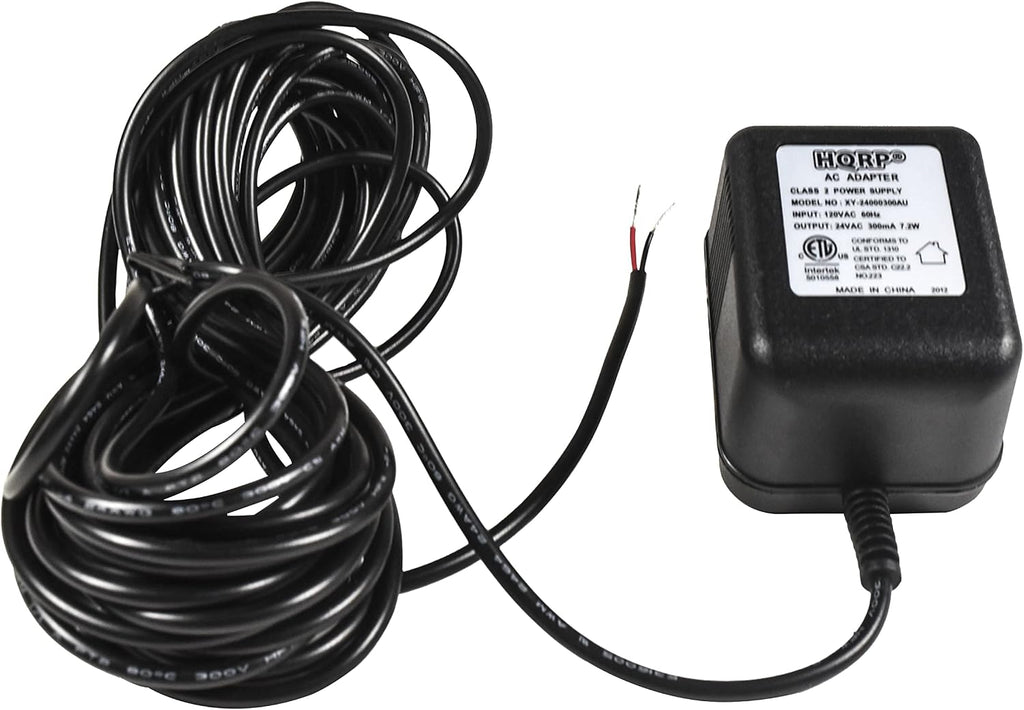 HQRP 24-Pack 24V AC Adapter Transformer Compatible with Ecobee Google Nest Honeywell Emerson Ecobee4 Smart WiFi Thermostat, Wyze Ring Blink Video Doorbell C-Wire, 25ft Cable, ETL Listed