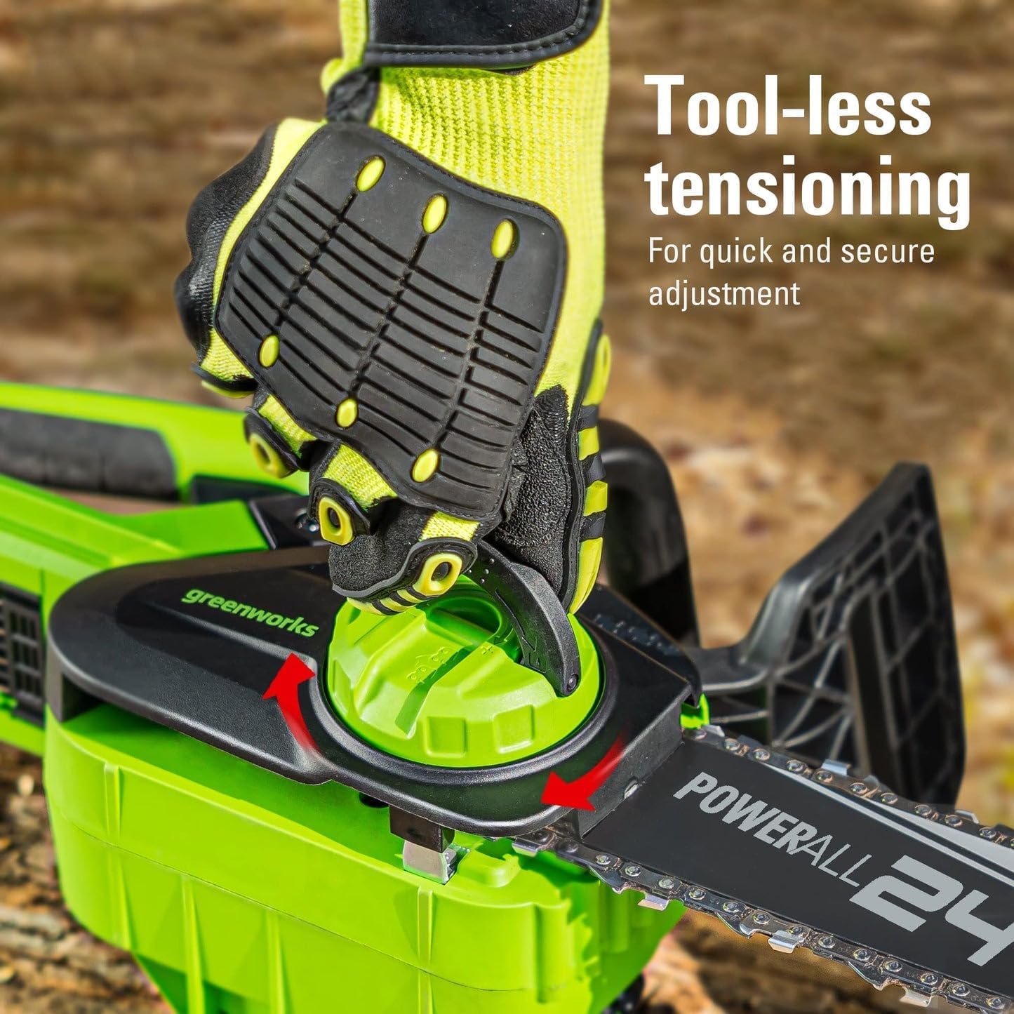 Greenworks 24V Chainsaw,24V Polesaw,Combo Kit(1)2AH Battery, (1) 2A Chargers