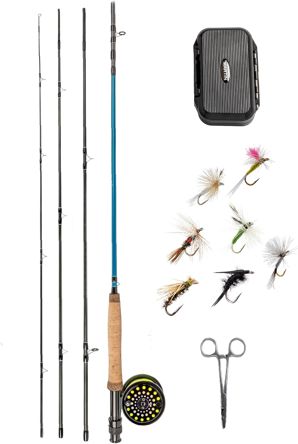 Martin Fly Reel and Fishing Rod Combo Kit