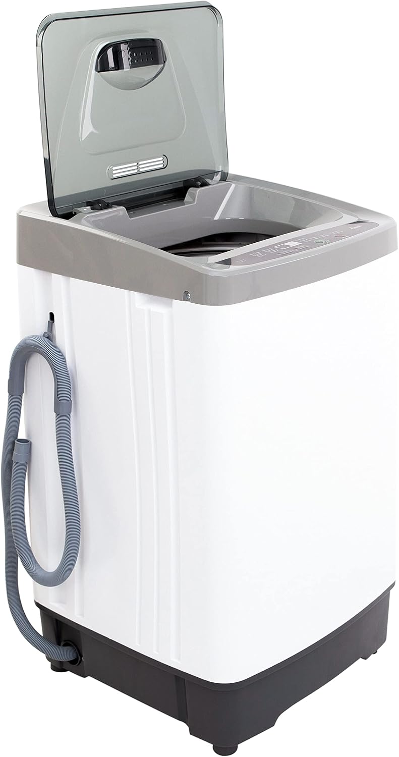 Avanti Portable Compact Washing Machine for Clothes/Laundry, 1.38 Cu. Ft. Capacity, Standard Sink/Faucet Attachment for Apartment, Dorm, RV, 1.38-Cu.Ft., White
