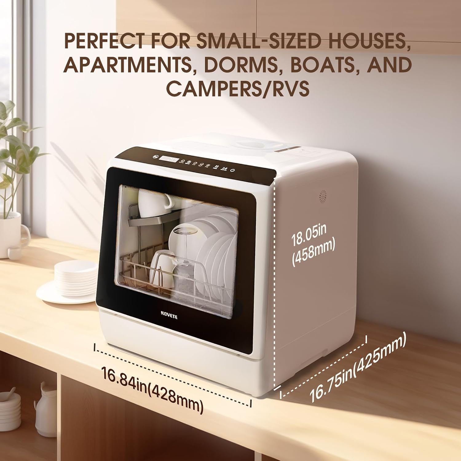 BLACK+DECKER Small Portable Washer, Top Load, 0.9 Cu. Ft., 5 Cycles, Stainless Steel Tub, White, Water Efficient