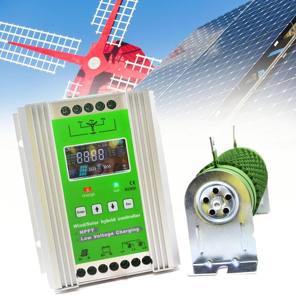 Hybrid Controller,12v/24v/48v Regulator Mppt Wind Solar Hybrid Boost Controller,Wind Turbine Generator,Wind Solar Blending Controller,12V-6000W