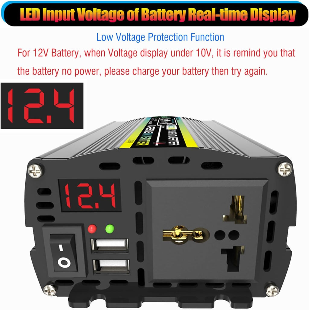 Solar System Kit - 3000W/4000W Inverter with 50A MPPT Controller and 50W Foldable Solar Panel, Home Grid Generator (800W, 12V-110V)