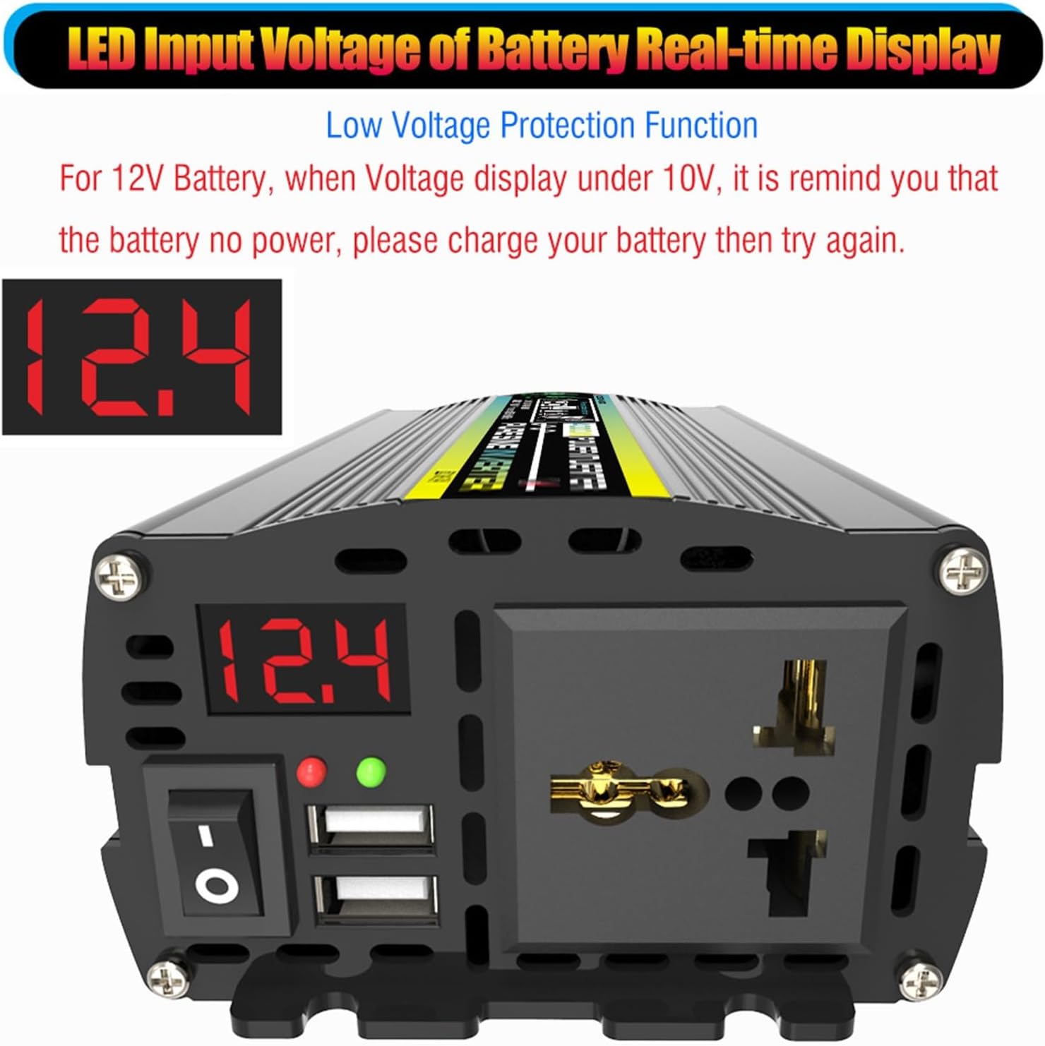 Solar System Kit - 3000W/4000W Inverter with 50A MPPT Controller and 50W Foldable Solar Panel, Home Grid Generator (800W, 12V-110V)