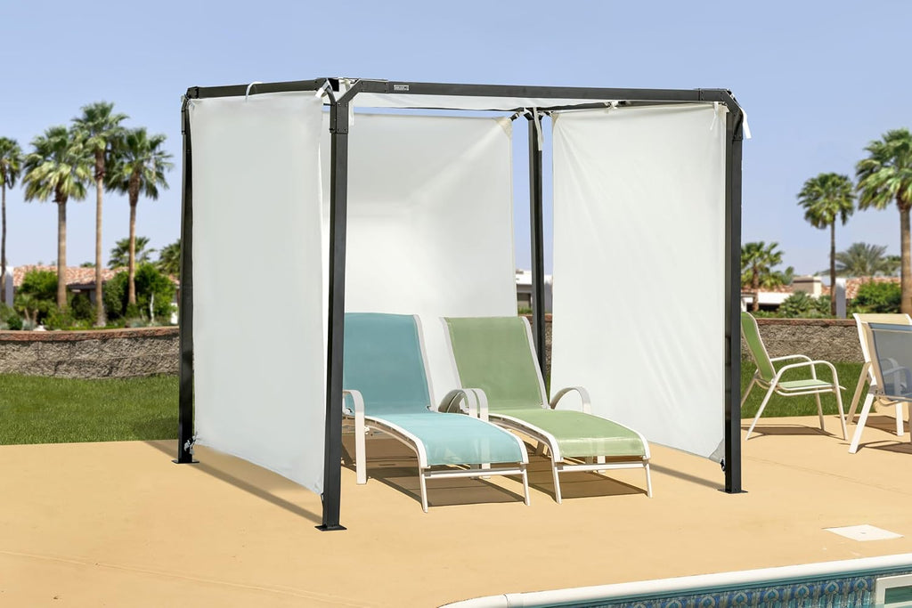Sojag Outdoor 8' x 8' Dunwich Pergola Open Gazebo, Cream